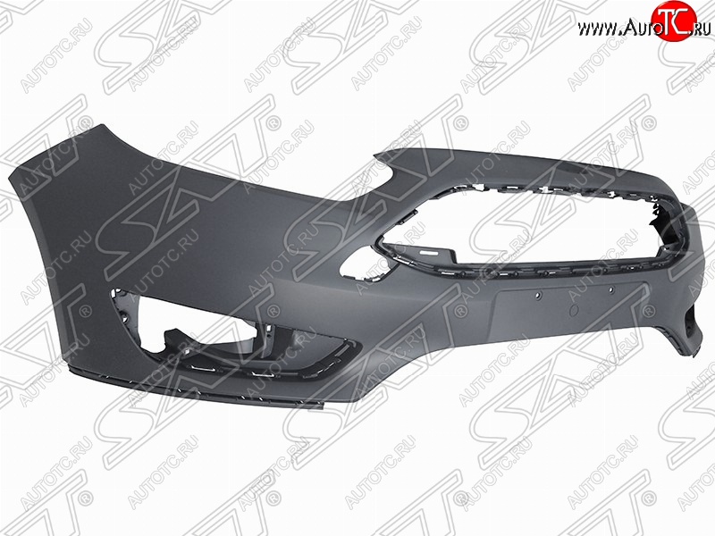 2 899 р. Передний бампер SAT Ford Focus 3 седан рестайлинг (2014-2019) (Неокрашенный)  с доставкой в г. Белгород