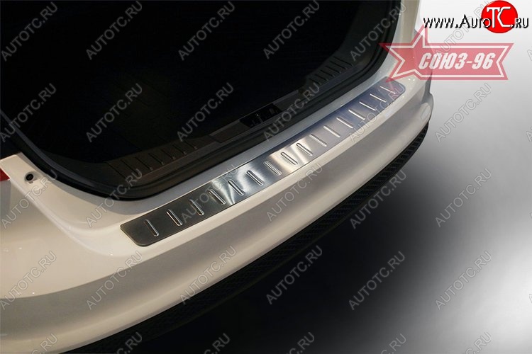 1 529 р. Накладка на задний бампер Souz-96 (штампованная) Ford Focus 3 седан дорестайлинг (2011-2015)  с доставкой в г. Белгород