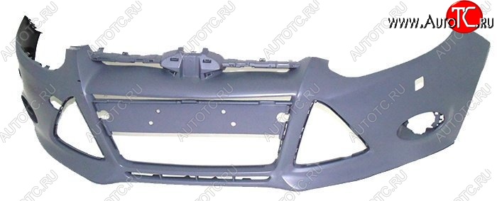 3 399 р. Передний бампер стандартный SAT (под омыватели фар) Ford Focus 3 универсал дорестайлинг (2010-2015) (Неокрашенный)  с доставкой в г. Белгород