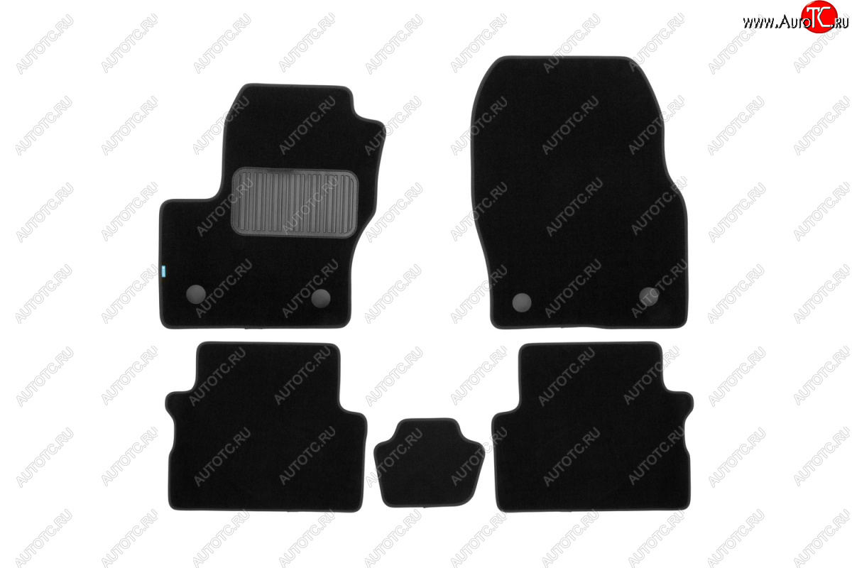 9 549 р. Коврики в салон Klever Premium (текстиль)  Ford Kuga  2 (2016-2019) рестайлинг (Черный)  с доставкой в г. Белгород