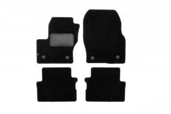 Коврики в салон Klever Standard (текстиль) Ford Kuga  2 (2016-2019) рестайлинг (Черные)