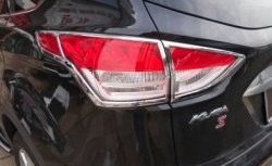 4 749 р. Накладки на фонари СТ Ford Kuga 2 дорестайлинг (2013-2016) (Неокрашенные)  с доставкой в г. Белгород. Увеличить фотографию 2