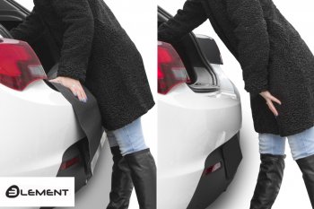 9 249 р. Коврик в багажник Element (с функцией защиты бампера Econom) Ford Kuga 2 дорестайлинг (2013-2016)  с доставкой в г. Белгород. Увеличить фотографию 3