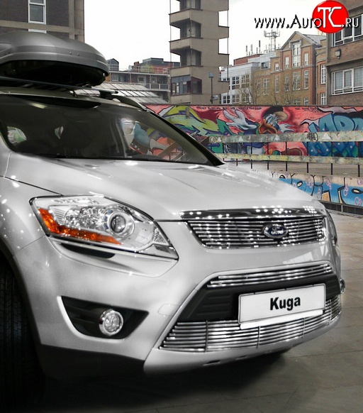 4 454 р. Декоративная вставка решетки радиатора Novline  Ford Kuga  1 (2008-2013)  с доставкой в г. Белгород