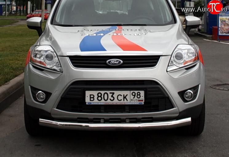 11 924 р. Одинарная защита переднего бампера диаметром 60 мм Novline  Ford Kuga  1 (2008-2013)  с доставкой в г. Белгород
