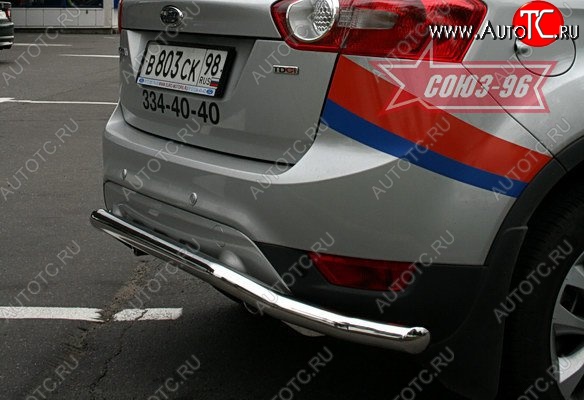 11 114 р. Защита заднего бампера Souz-96 (d60) Ford Kuga 1 (2008-2013)  с доставкой в г. Белгород