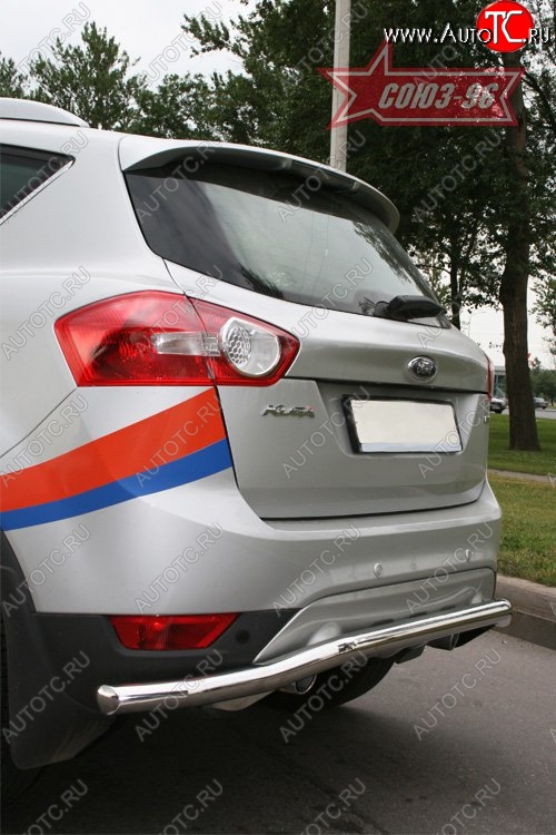 11 114 р. Защита заднего бампера Souz-96 (d60) Ford Kuga 1 (2008-2013)  с доставкой в г. Белгород