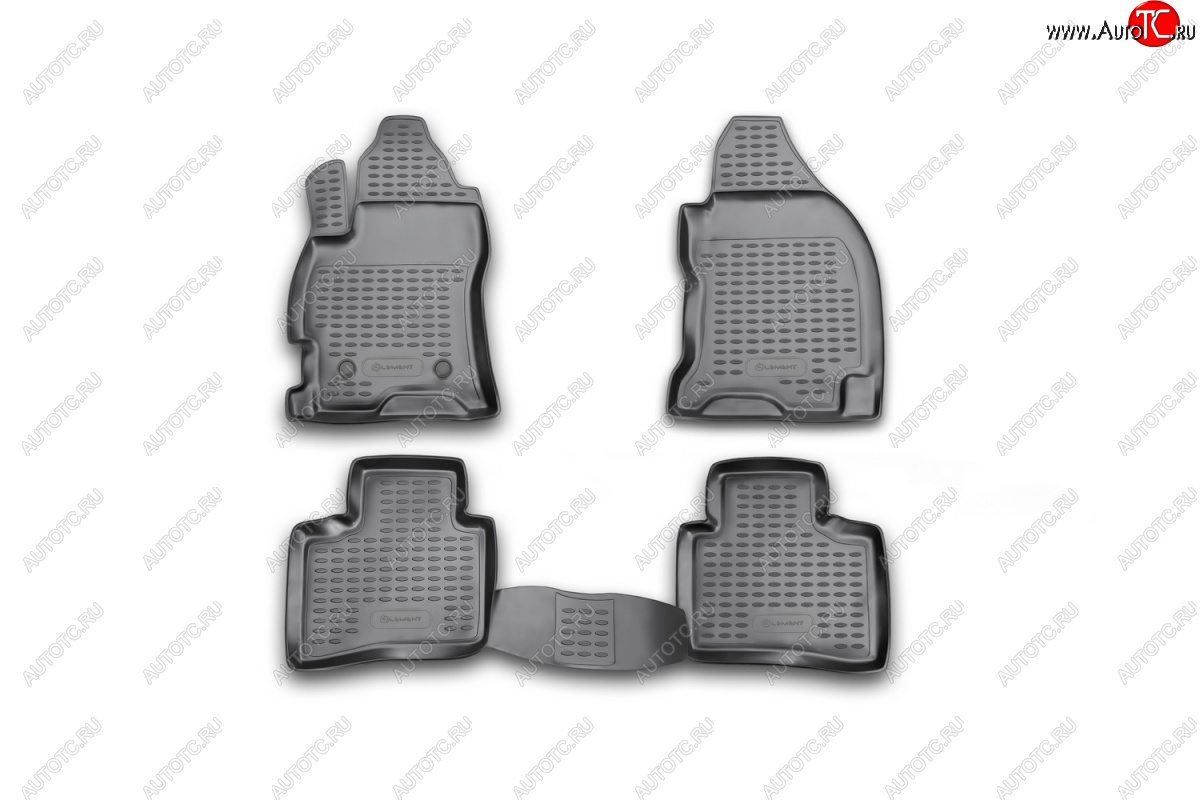 2 569 р. Коврики в салон Element 3D (полиуретан) Ford Mondeo Mk3,B4Y дорестайлинг, седан (2000-2003) (Черные)  с доставкой в г. Белгород
