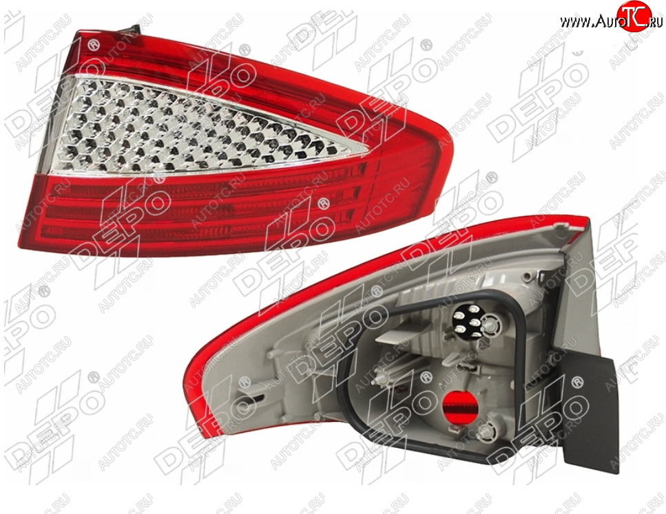 6 999 р. Правый фонарь задний DEPO Ford Mondeo Mk4,BD дорестайлинг, седан (2007-2010)  с доставкой в г. Белгород