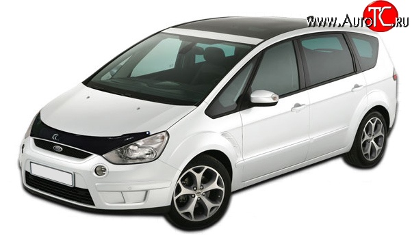 4 599 р. Дефлектор капота NovLine  Ford S-Max  1 (2006-2010) дорестайлинг  с доставкой в г. Белгород