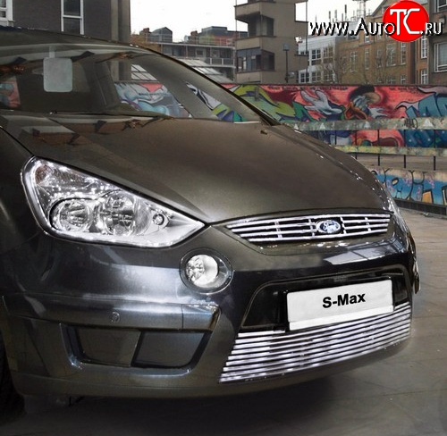 3 689 р. Декоративная вставка решетки радиатора Novline  Ford S-Max  1 (2006-2010) дорестайлинг  с доставкой в г. Белгород