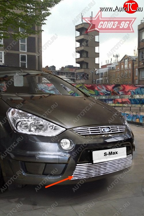 5 219 р. Декоративный элемент воздухозаборника Souz-96 (d10)  Ford S-Max  1 (2006-2010) дорестайлинг  с доставкой в г. Белгород