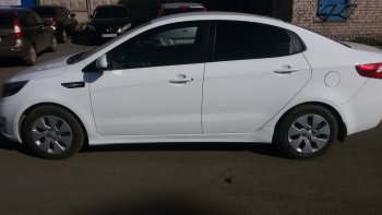 4 099 р. Пороги накладки Drive KIA Rio 3 QB хэтчбек 5 дв. рестайлинг (2015-2017) (Неокрашенные)  с доставкой в г. Белгород. Увеличить фотографию 6