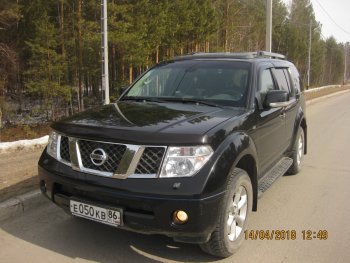 3 859 р. Молдинги дверей RA (узкие, комплект) Nissan Pathfinder R51 рестайлинг (2009-2014) (Поверхность глянец (под окраску), Неокрашенные)  с доставкой в г. Белгород. Увеличить фотографию 9