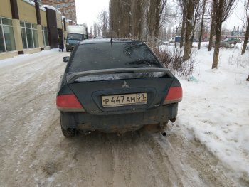 4 099 р. Средний спойлер 2.0 стандарт Mitsubishi Lancer 9 CS седан 1-ый рестайлинг (2003-2005) (Без места под стоп-сигнал, Неокрашенный)  с доставкой в г. Белгород. Увеличить фотографию 8