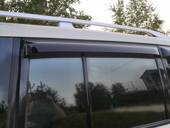 2 299 р. Дефлектора окон CA-Plastiс Mitsubishi Pajero 4 V90 дорестайлинг (2006-2011) (Classic полупрозрачный, Без хром.молдинга)  с доставкой в г. Белгород. Увеличить фотографию 2