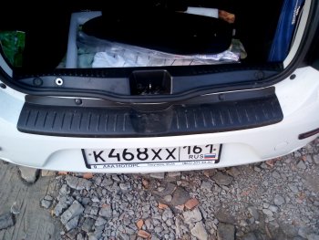 1 089 р. Накладка защитная на задний бампер Yuago Renault Sandero (B8) дорестайлинг (2014-2018)  с доставкой в г. Белгород. Увеличить фотографию 4