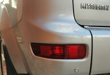 959 р. Левый фонарь в задний бампер SAT Mitsubishi Outlander XL (CW)  дорестайлинг (2005-2009)  с доставкой в г. Белгород. Увеличить фотографию 2