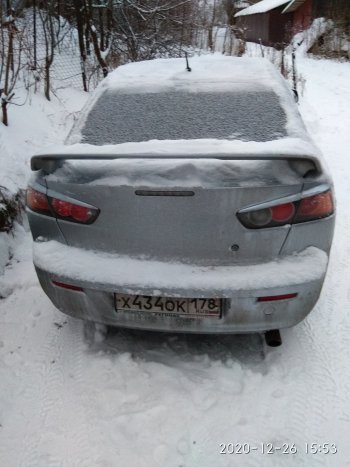 779 р. Реснички на фонари RA Mitsubishi Lancer 10 CY седан дорестайлинг (2007-2010) (Неокрашенные)  с доставкой в г. Белгород. Увеличить фотографию 3