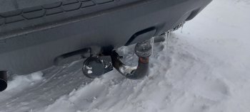 4 999 р. Фаркоп Металл Дизайн Nissan Terrano D10 дорестайлинг (2013-2016) (Без розетки и жгута)  с доставкой в г. Белгород. Увеличить фотографию 4