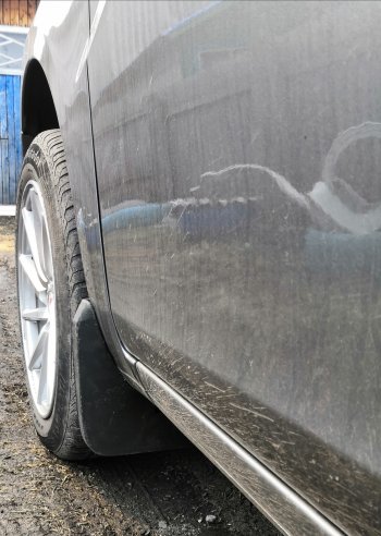 1 289 р. Брызговики Duster-Guard ПЕРЕДНИЕ широкие (2 шт) LADA Vesta 2015- Лада Веста 2180 седан дорестайлинг (2015-2023)  с доставкой в г. Белгород. Увеличить фотографию 2
