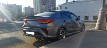 7 299 р. Пластиковые пороги Kudos KIA Rio 4 FB дорестайлинг седан (2016-2020) (Неокрашенные)  с доставкой в г. Белгород. Увеличить фотографию 3