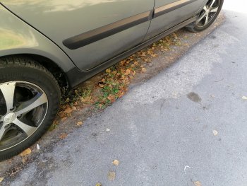 999 р. Пороги накладки Автостайл Лада Калина 1118 седан (2004-2013)  с доставкой в г. Белгород. Увеличить фотографию 5