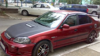 7 299 р. Передний бампер VeilSide Honda Civic EJ,EK,EM седан дорестайлинг (1995-1998) (кузов: седан)  с доставкой в г. Белгород. Увеличить фотографию 5