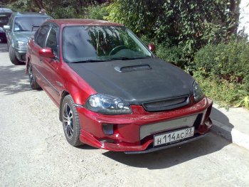 7 299 р. Передний бампер VeilSide Honda Civic EJ,EK,EM седан дорестайлинг (1995-1998) (кузов: седан)  с доставкой в г. Белгород. Увеличить фотографию 7