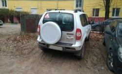 1 089 р. Чехол запасного колеса R16 Chevrolet V5 Chevrolet Niva 2123 дорестайлинг (2002-2008) (Неокрашенный)  с доставкой в г. Белгород. Увеличить фотографию 3