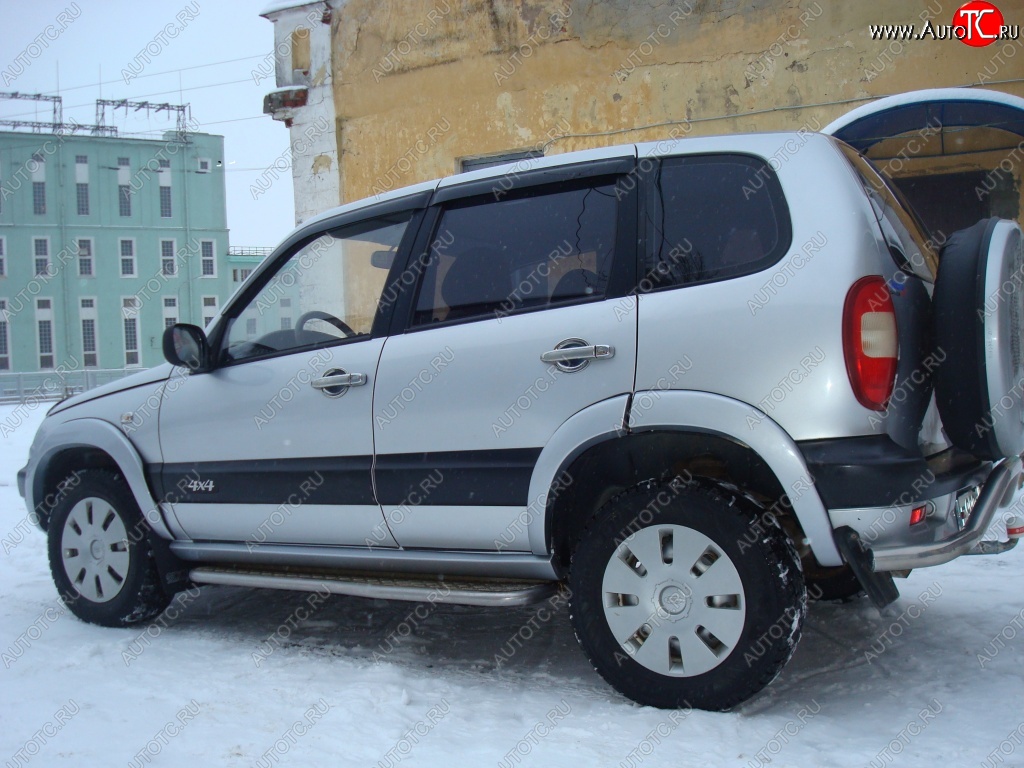 1 349 р. Пороги накладки KURAJ Лада 2123 (Нива Шевроле) дорестайлинг (2002-2008) (Глянец, Неокрашенные)  с доставкой в г. Белгород