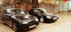 4 799 р. Передний бампер Я - Робот под штатную оптику Лада 2111 универсал (1998-2009) (Неокрашенный)  с доставкой в г. Белгород. Увеличить фотографию 14