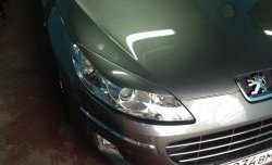 1 459 р. Реснички на фары RA Peugeot 407 универсал (2004-2011) (Неокрашенные)  с доставкой в г. Белгород. Увеличить фотографию 2