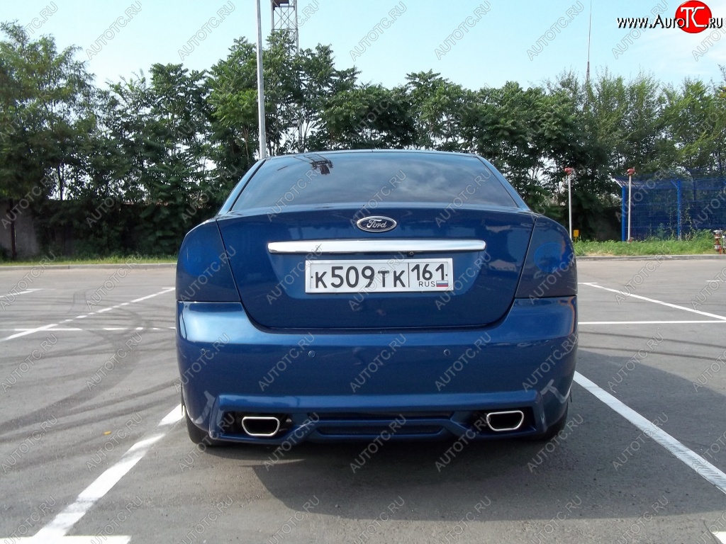 19 599 р. Задний бампер M-VRS Ford Focus 2  седан дорестайлинг (2004-2008) (Неокрашенный)  с доставкой в г. Белгород
