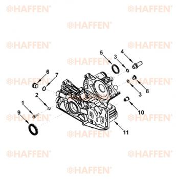 639 р. Сальник коленчатого вала передний (ISF2.8, 50.3Х65Х8, 5265266) HAFFEN ГАЗ Баргузин 2217 автобус дорестайлинг (1998-2002)  с доставкой в г. Белгород. Увеличить фотографию 3