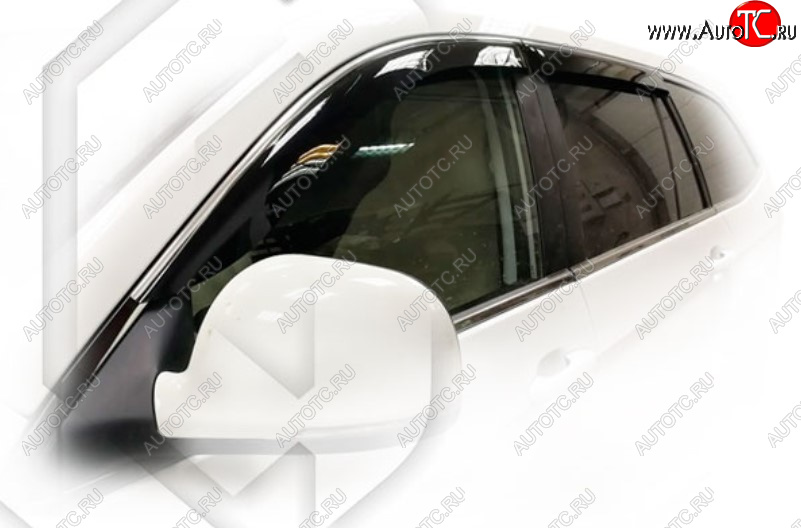 2 159 р. Дефлектора окон CA-Plastic Foton Sauvana (2014-2020) (Classic полупрозрачный, Без хром молдинга)  с доставкой в г. Белгород