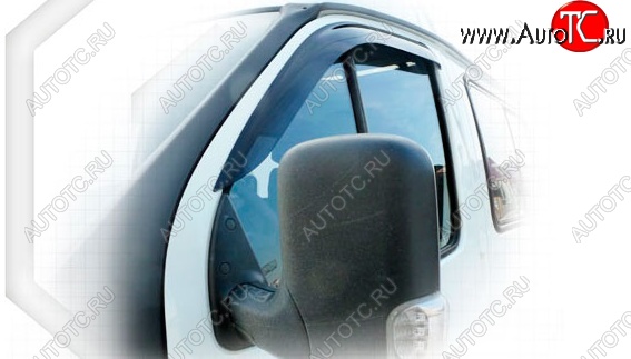 1 999 р. Дефлектора окон CA-Plastiс ГАЗ Баргузин 2217 автобус 2-ой рестайлинг (2010-2025) (Classic полупрозрачный, Без хром.молдинга)  с доставкой в г. Белгород