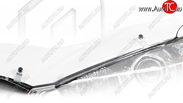 2 799 р. Дефлектор капота CA-Plastiс exclusive ГАЗ ГАЗель Next A62,А65 автобус (2016-2025) (Classic прозрачный, Без надписи)  с доставкой в г. Белгород