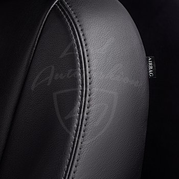 5 549 р. Чехлы для сидений Lord Autofashion Турин Ромб (комплектация Комфорт, 3 места, экокожа) ГАЗ ГАЗель Next A62,А65 автобус (2016-2025) (Черный, вставка черная, строчка черная)  с доставкой в г. Белгород. Увеличить фотографию 2
