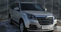 14 799 р. Одинарная защита переднего бампера диаметром 63 мм SLITKOFF  Great Wall Hover H3 (2014-2016)  рестайлинг  с доставкой в г. Белгород. Увеличить фотографию 4