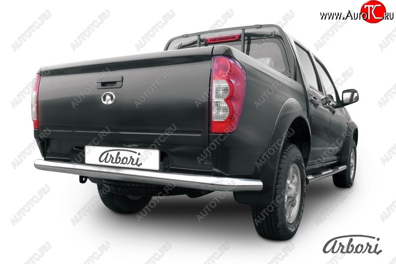 13 769 р. Защита заднего бампера Arbori (нержавейка, 1 труба d76 mm). Great Wall Wingle 5 (2011-2017)  с доставкой в г. Белгород