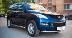 14 699 р. Одинарная защита переднего бампера диаметром 63 мм SLITKOFF  Great Wall Hover H5 (2010-2017)  с доставкой в г. Белгород. Увеличить фотографию 4