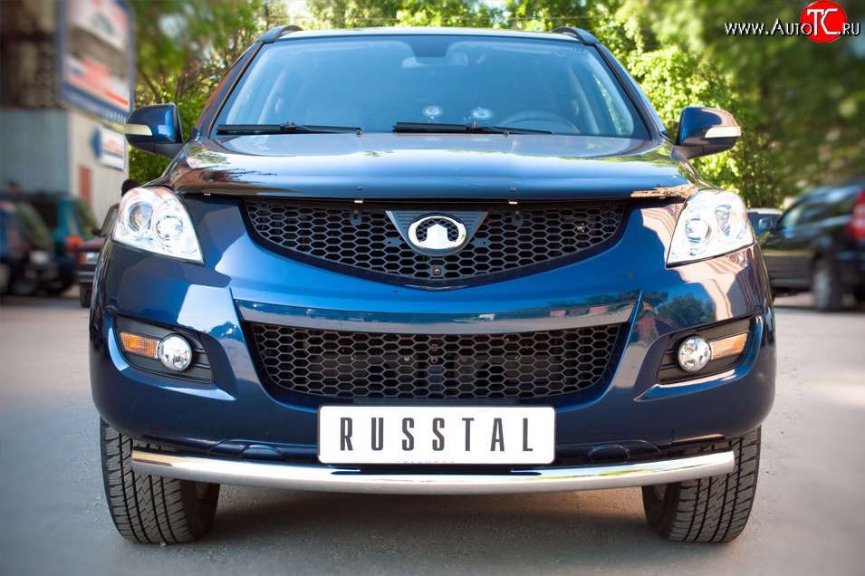 14 699 р. Одинарная защита переднего бампера диаметром 63 мм SLITKOFF  Great Wall Hover H5 (2010-2017)  с доставкой в г. Белгород