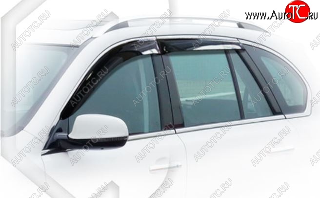 2 299 р. Дефлектор капота CA-Plastiс Haval H8 (2015-2017) (Classic полупрозрачный, Без хром.молдинга)  с доставкой в г. Белгород