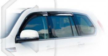 2 299 р. Дефлектора окон CA-Plastiс Haval H9 1-ый рестайлинг (2017-2019) (серия Classic полупрозрачный, Без хром молдингов)  с доставкой в г. Белгород. Увеличить фотографию 2