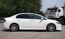 16 199 р. Пороги накладки INGS Extreem Honda Civic FD седан дорестайлинг (2005-2008) (Неокрашенные)  с доставкой в г. Белгород. Увеличить фотографию 2