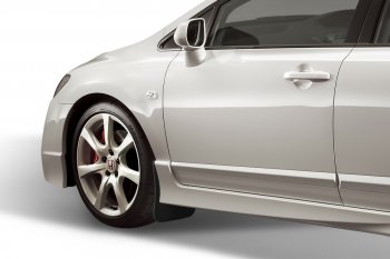 4 799 р. Брызговики передние Frosch  Honda Civic  FD (2005-2008) седан дорестайлинг  с доставкой в г. Белгород. Увеличить фотографию 2
