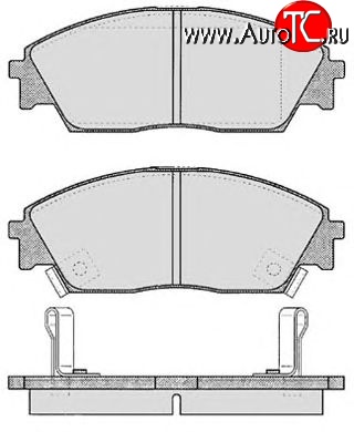 2 899 р. Передние тормозные колодки Tokico RN266M Honda Civic FD седан дорестайлинг (2005-2008)  с доставкой в г. Белгород