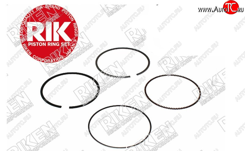 1 749 р. Комплект поршневых колец на 1 поршень RIKEN (F18B / F20B / F22B) Honda Accord 7 CL седан дорестайлинг (2002-2005)  с доставкой в г. Белгород