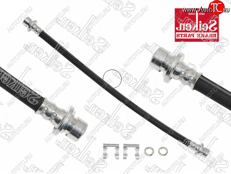 619 р. Правый задний тормозной шланг SEIKEN Honda Fit 1 GD дорестайлинг (2001-2004)  с доставкой в г. Белгород